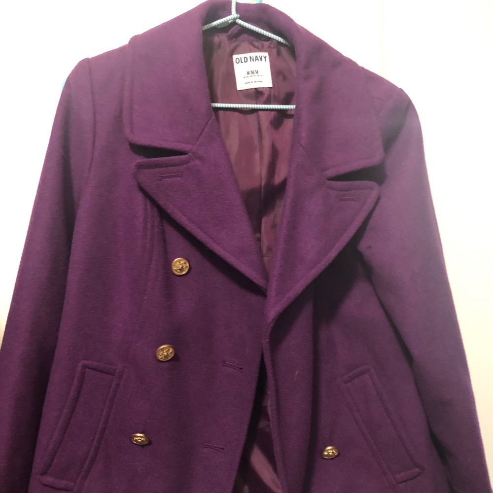 Old Navy Purple Pea Coat